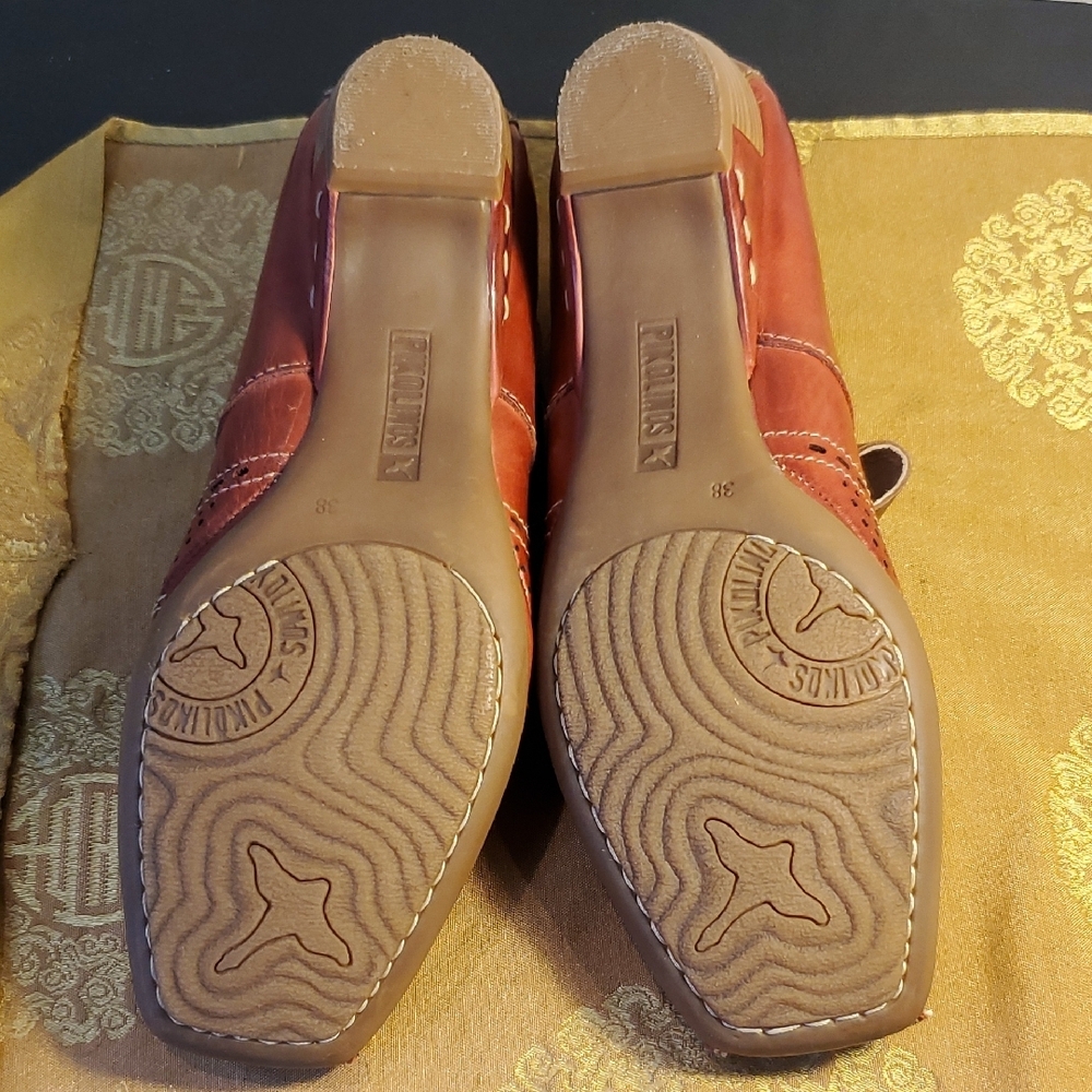 🦋NIB Pikolinos Red Leather Mary Jane Shoes - Picture 12 of 16